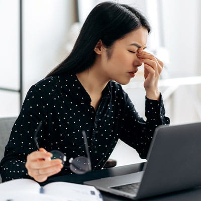 Frequent Headaches and Eye Strain